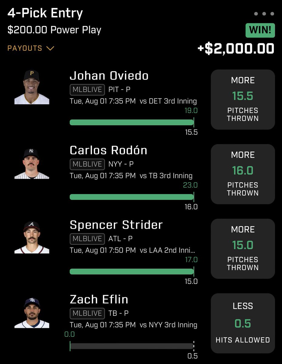 1Finally_Famous's tweet photo. LIVE BETS from yesterday. Might make one now.. I have 15 minutes to lock in. Who wants one? #GamblingTwitter #win #prizepicks #mlb https://t.co/uwwDdMjqMH