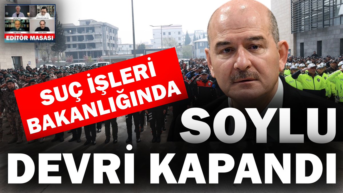 📌 Suç işleri bakanlığında Soylu devri kapandı @ademyarslan @TarikToros @LeventKenez @myikar ile Editör Masası youtu.be/Txuu6TVwz7w