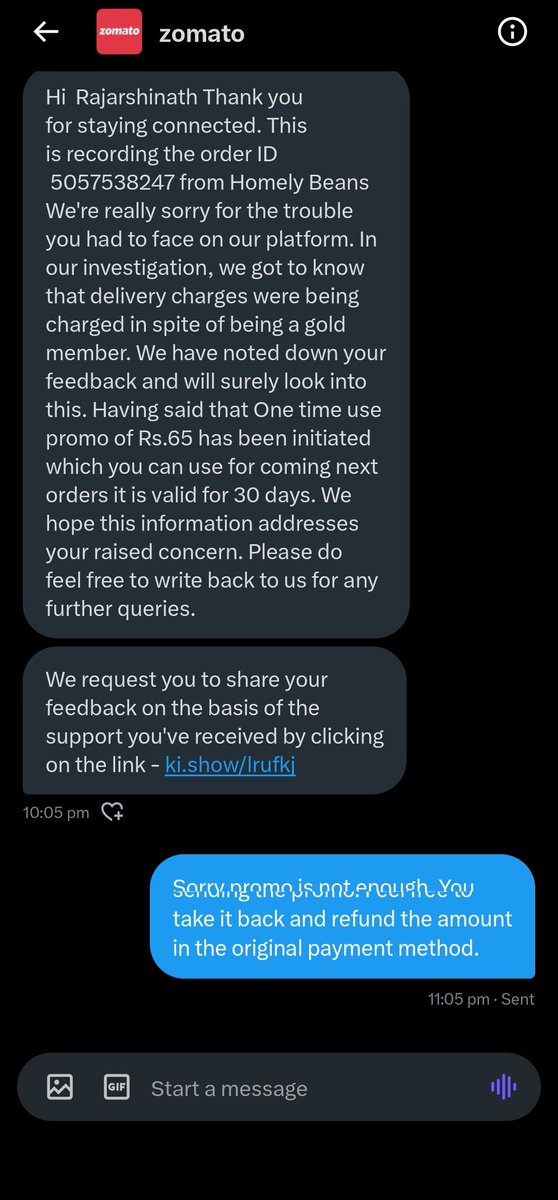 CaptAvenger007's tweet photo. @zomatocare @zomato @zomatocare you haven't solved my issue over a private message. I have better promo codes available which provide more discounts. This particular promo is useless as I can't combine this with another promo. So take it back and refund it properly. https://t.co/yZWIkImUst
