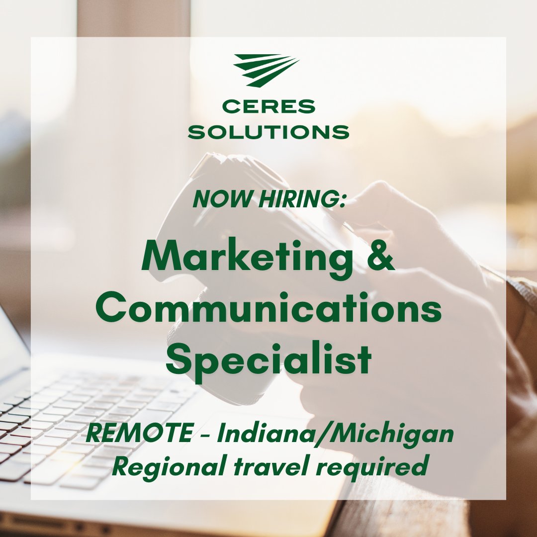 We're hiring a marketing &amp; communications specialist to develop marketing collateral and support social media and digital marketing efforts that align with our strategic plan as part of a small but mighty team! 

Interested? Read more and apply online: recruiting.paylocity.com/Recruiting/Job…