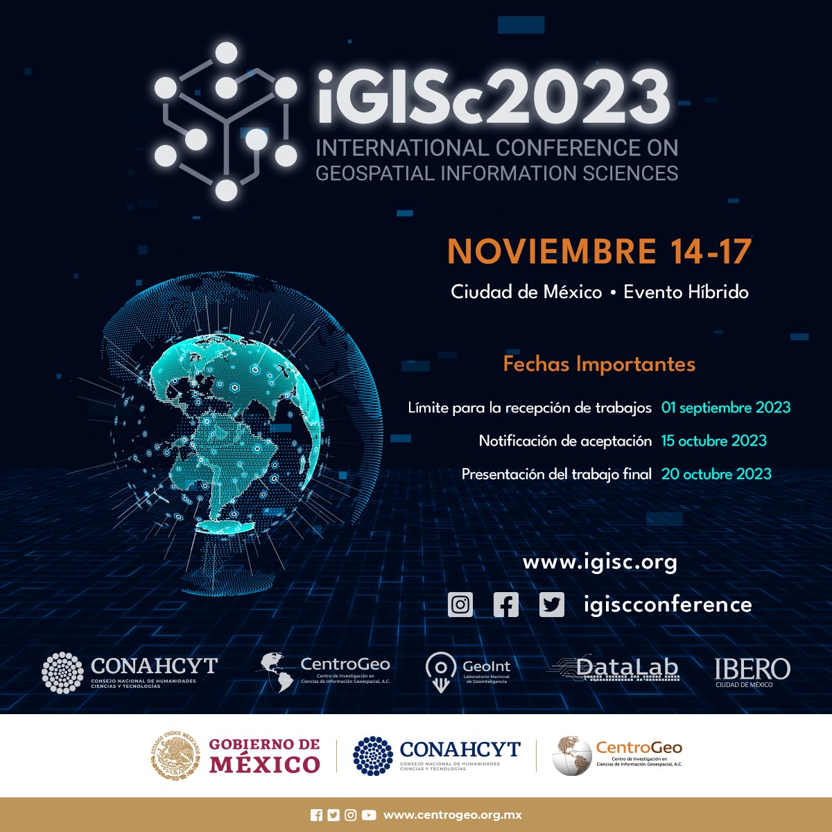 CentroGeo_'s tweet photo. ¿Quieres descubrir nuevas tecnologías y aplicaciones en Ciencias de Información Geoespacial? ¡Regístrate para nuestra conferencia internacional y sé parte de la innovación!
https://t.co/mesMEy6czW https://t.co/PDjm9KNnUp