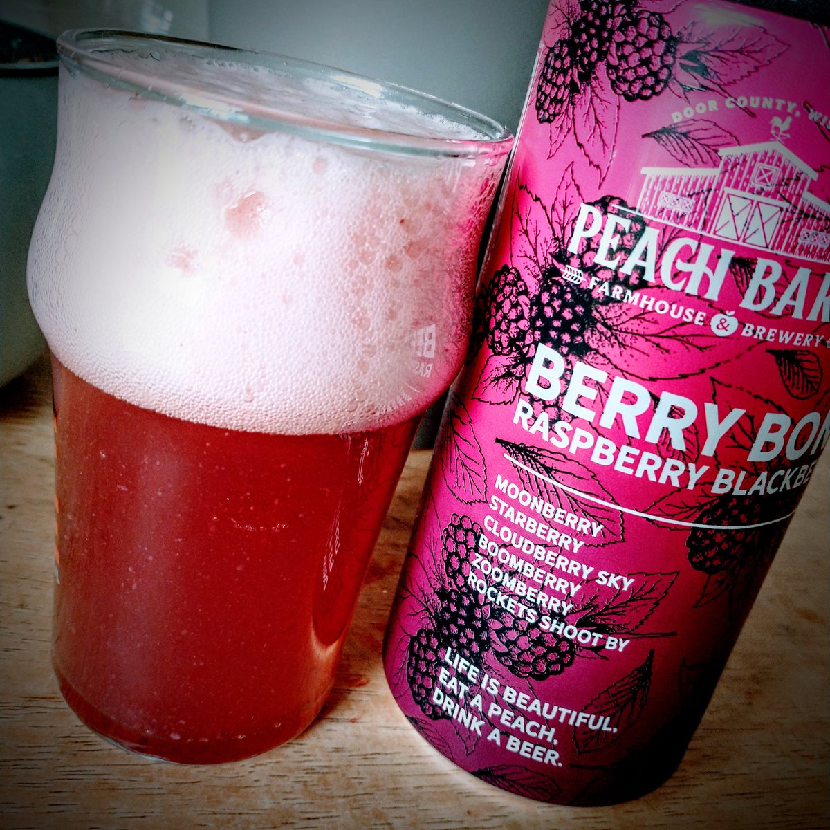 .Happy #WIBeerWednesday! Lovely berry sour from @PeachBrnBrewing from Sister Bay #Wisconsin #doorcounty #wibeer #CraftBeer #beer #drinklocal