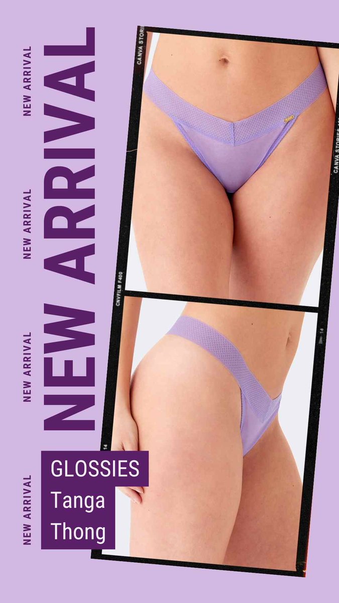 NEW ARRIVAL: Glossies Tang Thong in lavender! Add a pop of color to your underwear drawer with this fabulous addition: viennemilano.com/collections/ne…
