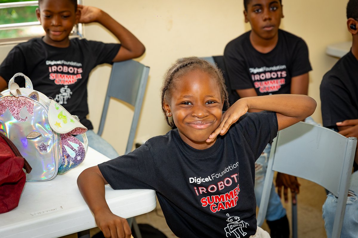 DigicelFdnJA's tweet photo. Our iRobots Summer camp for kids was held as part of our ongoing commitment to fostering creativity, innovation, and technological skills! It provided a fun and educational experience where children learned valuable skills while engaging in interactive projects. #iRobots #STEM https://t.co/TI2NiYrbOr