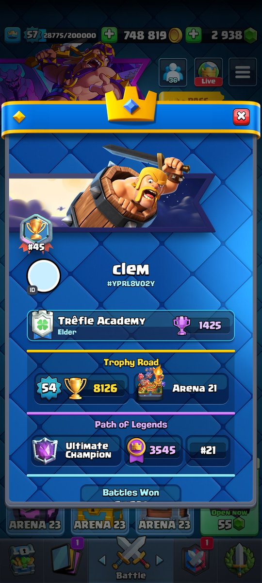 Giveway friend link 
-Follow me 🐭
-Like &amp; RT❤️
link.clashroyale.com/invite/friend/…