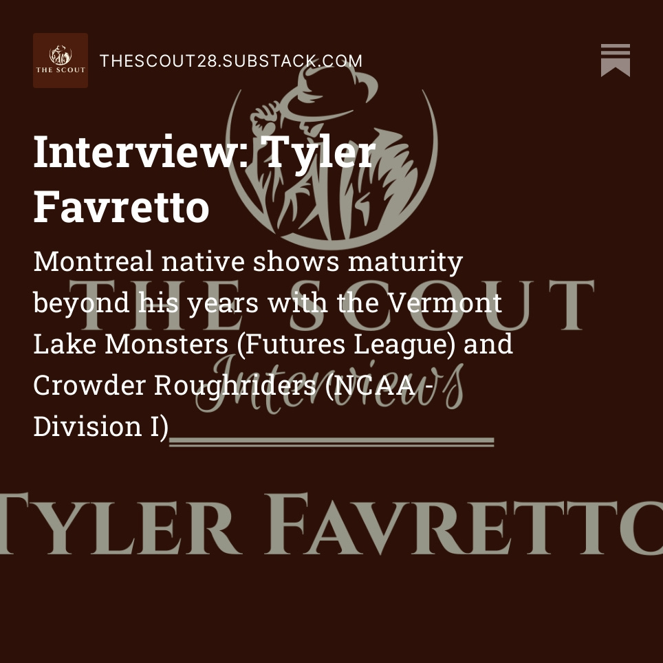 thescoutqc's tweet photo. Montreal native shows maturity beyond his years with the @VTLakeMonsters (@FuturesLeague) and @CrowderCollege Roughriders (@NCAABaseball - Division I)
https://t.co/w9oV7cpgm2
#baseball #collegebaseball #diginforpete #petewilk #baseballquebec @baseballcanada https://t.co/Ibkwc5eGY5