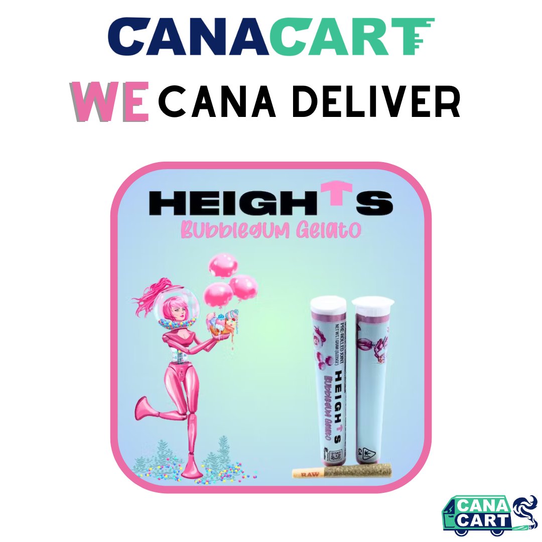 🍬 Elevate your taste buds and your mood with the sweet sensation of Bubblegum Gelato! Bubblegum Gelato Now Available on CanaCart.com @heights_flower
#bubblegumgelato #Bubblegum  #Gelato #Envy #New #strain #jealousy📷 #CannabisCommunity #WeedLovers #cannabis #delivery