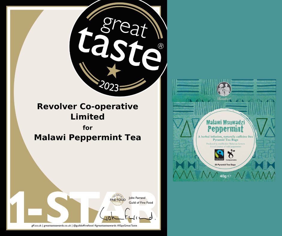 revolverworld's tweet photo. We're thrilled to announce that we've been awarded 4 #GreatTasteAwards from the @guildoffinefood

✨ Malawi Peppermint Tea
✨ Morning Malawi Breakfast Tea
✨ Malawi Nespresso® Compatible Capsules 
✨ Malawi Red Berry Hibiscus Tea 

Find us stocked in @mycoopfood, @midcountiescoop https://t.co/nzqiOSRYbc
