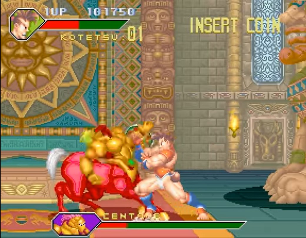 GamerDeMeia's tweet photo. 🕹️Monster Maulers
🏢Konami
📅1993
🕹️Konami GX
👥1-3
🎮Luta
📝Escolha entre 3 personagens e enfrente monstros em batalhas 1vs1. As magias são lançadas pelo jogador sob razões desconhecidas, mas elas existem. É sério. #arcadeverse https://t.co/CER0z4iQIL