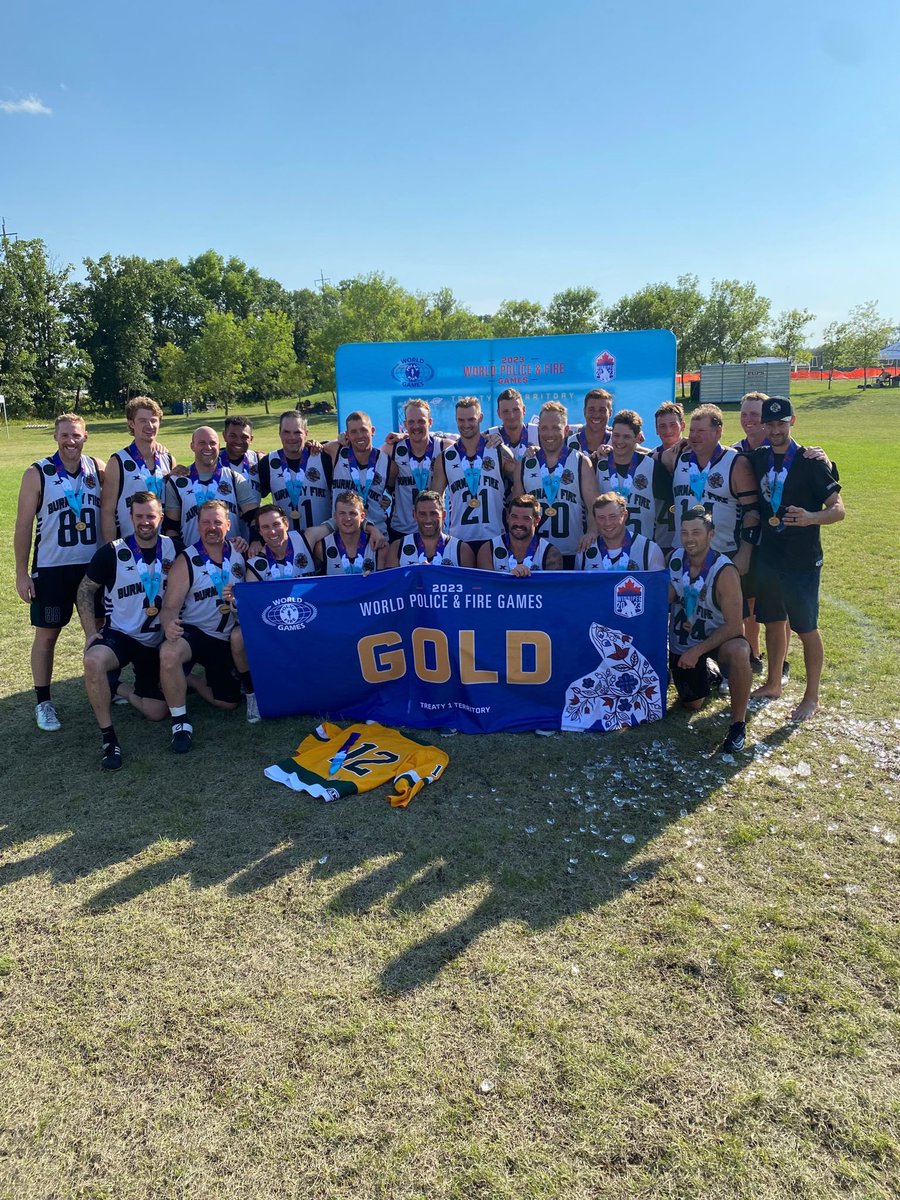Burnaby Fire L323 (@iaff323) on Twitter photo Congratulations to the Burnaby Firefighters Men’s Lacrosse 🥍 team on winning Gold 🥇 at the <a href="/WPFG2023/">World Police & Fire Games Winnipeg 2023</a> Well done guys! You’ve done our City and Local Proud <a href="/BurnabyFireDept/">Burnaby Fire</a> <a href="/MayorofBurnaby/">Burnaby Mayor's Office</a> <a href="/CityofBurnaby/">City of Burnaby</a> <a href="/IAFFCanada/">IAFF Canada Fire Fighters - Pompiers AIP Canada</a> <a href="/IAFFofficial/">International Association of Fire Fighters</a> <a href="/bcpffa/">BCPFFA</a> Congratulations to the Burnaby Firefighters Men’s Lacrosse 🥍 team on winning Gold 🥇 at the <a href="/WPFG2023/">World Police & Fire Games Winnipeg 2023</a> Well done guys! You’ve done our City and Local Proud <a href="/BurnabyFireDept/">Burnaby Fire</a> <a href="/MayorofBurnaby/">Burnaby Mayor's Office</a> <a href="/CityofBurnaby/">City of Burnaby</a> <a href="/IAFFCanada/">IAFF Canada Fire Fighters - Pompiers AIP Canada</a> <a href="/IAFFofficial/">International Association of Fire Fighters</a> <a href="/bcpffa/">BCPFFA</a>