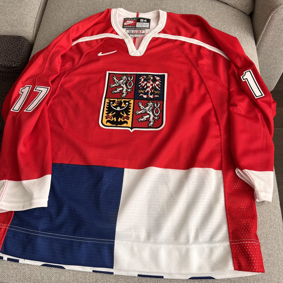 nshewchuk's tweet photo. New jersey added to the collection: 17 #petrsykora #czech https://t.co/EHn0E7by7G