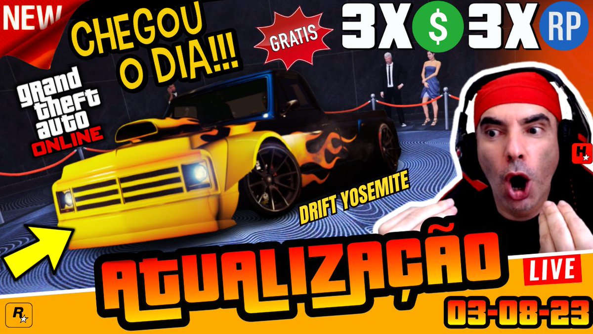 huntersplayers's tweet photo. GTA Online Atualização 03/08/2023 à 09/08/2023 https://t.co/nuCvMojLmz #GTAV #GTAO #GTAOnline #gta5 #gta5update #live #huntersclan https://t.co/5QfHPVe4yx
