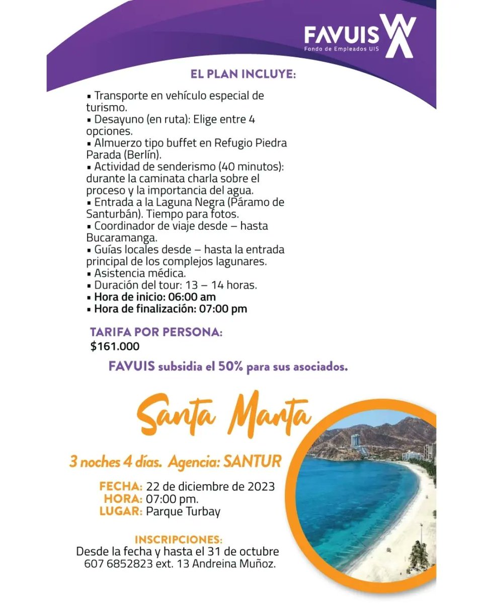 FavuisDigital's tweet photo. ¡Asociado viaje en familia con FAVUIS! 💚🏖️ Le contamos sobre los nuevos destinos.

Informes 📲: 315 381 0917 con Andreina Muñoz https://t.co/oSKICzn5zl