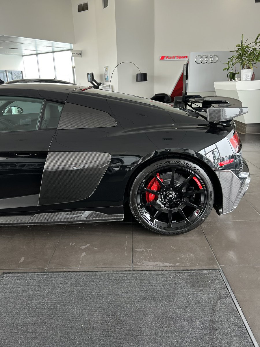 AudiMontereyPen's tweet photo. 2023 Audi R8 in our showroom! 

📞: 888-929-6583 https://t.co/0IADNR7IQq