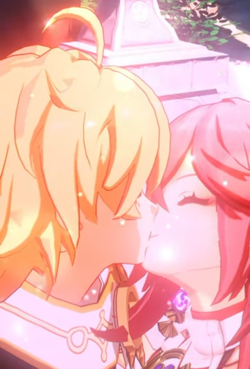 MrJummpy's tweet image. Aether suprised Yae Miko with a kiss.

#Yaether