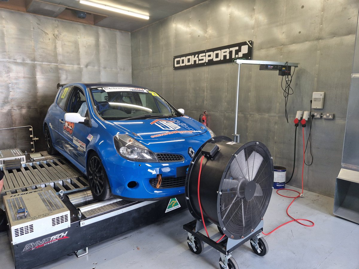 Car being dyno'd at Cooksport a few weeks back ahead of Clubsport Trophy