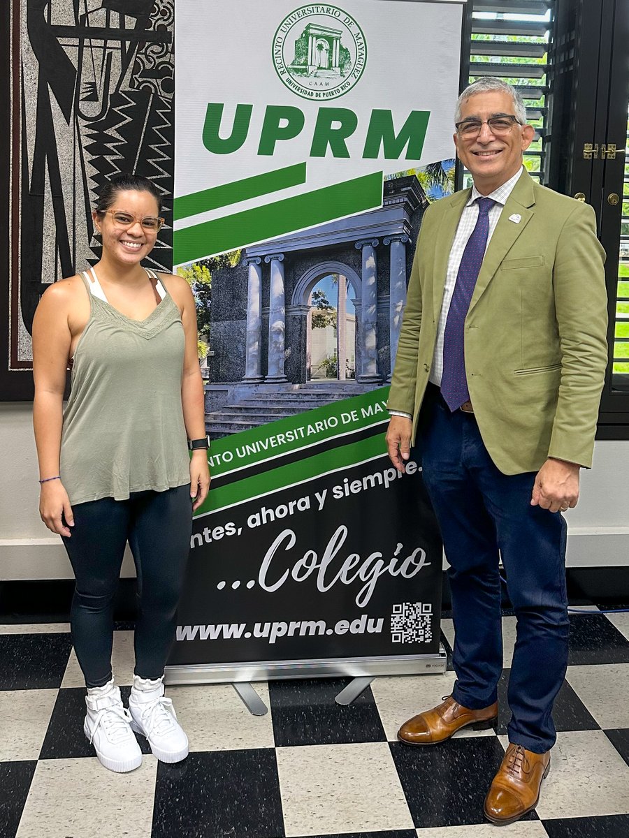 Es un placer saludar a Génesis Alvelo, egresada de B. en Ciencias Sociales @uprm y ahora de M. en Demografía @rcmupr. Nos compartió que acaba de ser aceptada en Ohio State University en programa Doctoral en Antropología. ¡Que sigas teniendo éxito Génesis! @gema2803 @UPR_Oficial