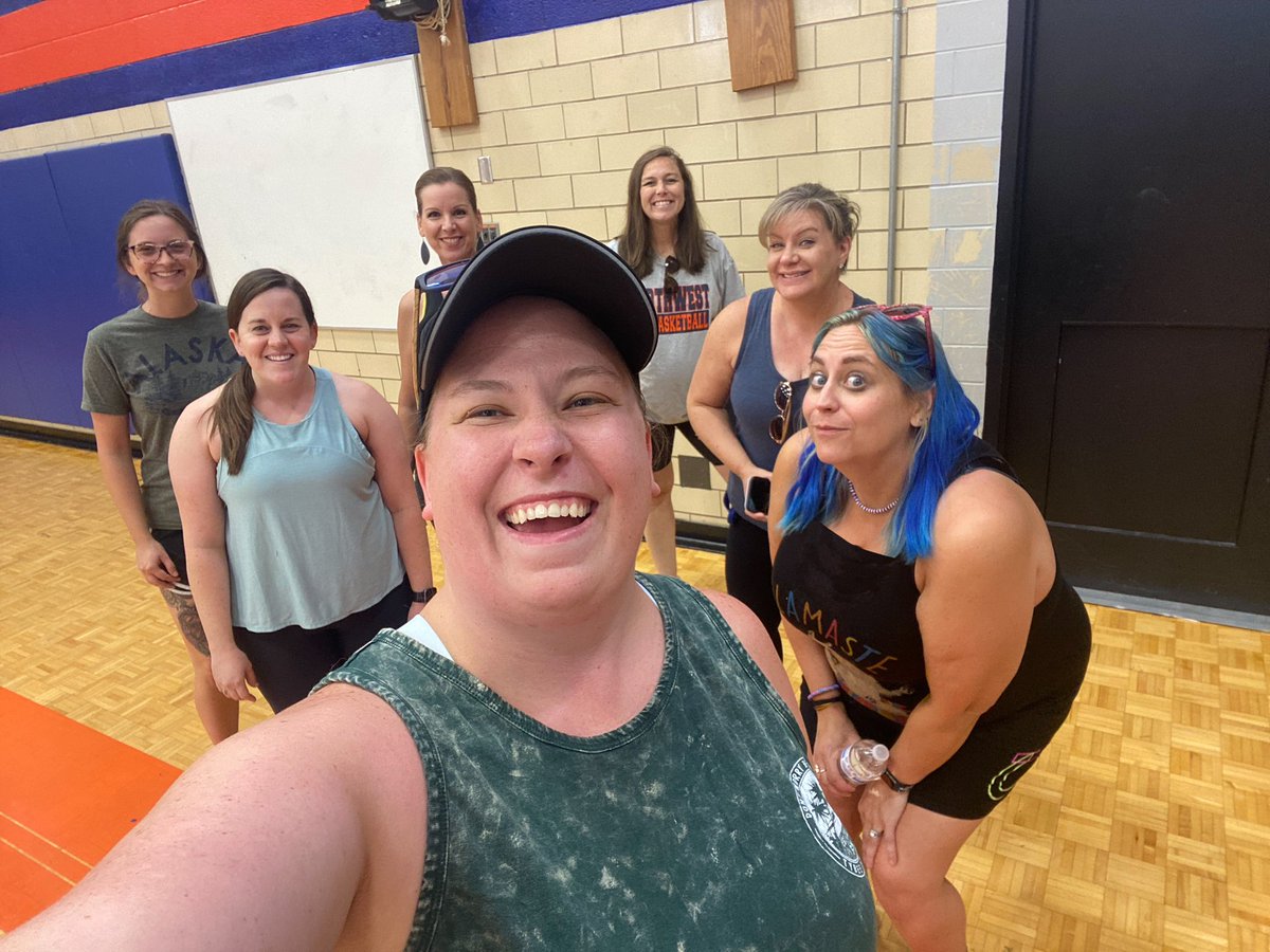 First Wellness Wednesday led by our amazing student support team! Looking forward to finding ways to be active with our colleagues each week 🧡💙 #RangerWay