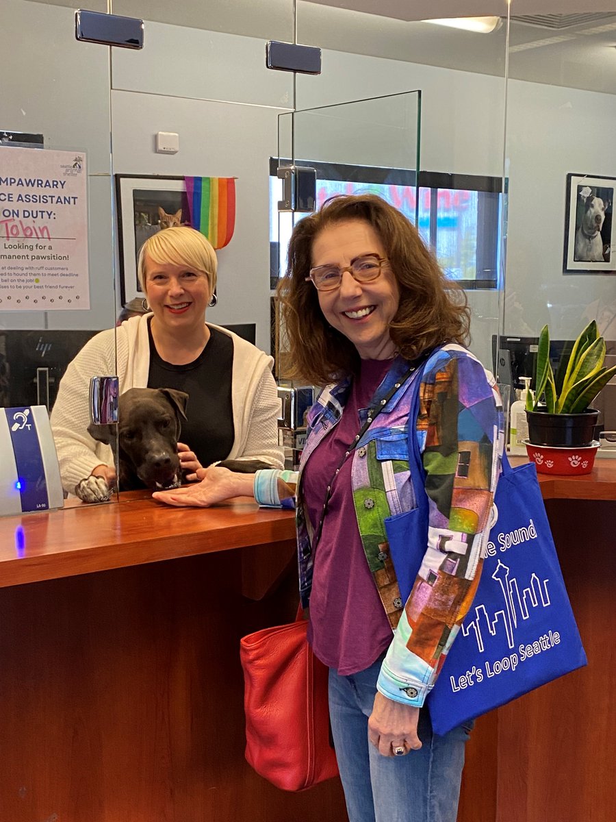 HLAAWaState's tweet image. Our president, Cheri Perazzoli, is having a very good, hearing-friendly day. Where do you suppose she is?

More details soon. #HearingLoss #HearingLoop #Disability #Access #Seattle