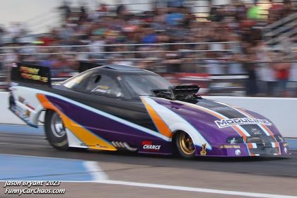 SWRACECARS's tweet photo. Congratulations to Keith Zimmerer &amp; Penny Pincher Funny Car team. He was the Funny Car Chaos A Field Winner and reset the Albuquerque Dragway Track Record at 3.83!! His “Penny Pincher .02”  Funny Car is tuned by Will Hanna &amp; rolls true and fast, on a S&amp;W chassis. #winner #record https://t.co/wOmcYZsWjn