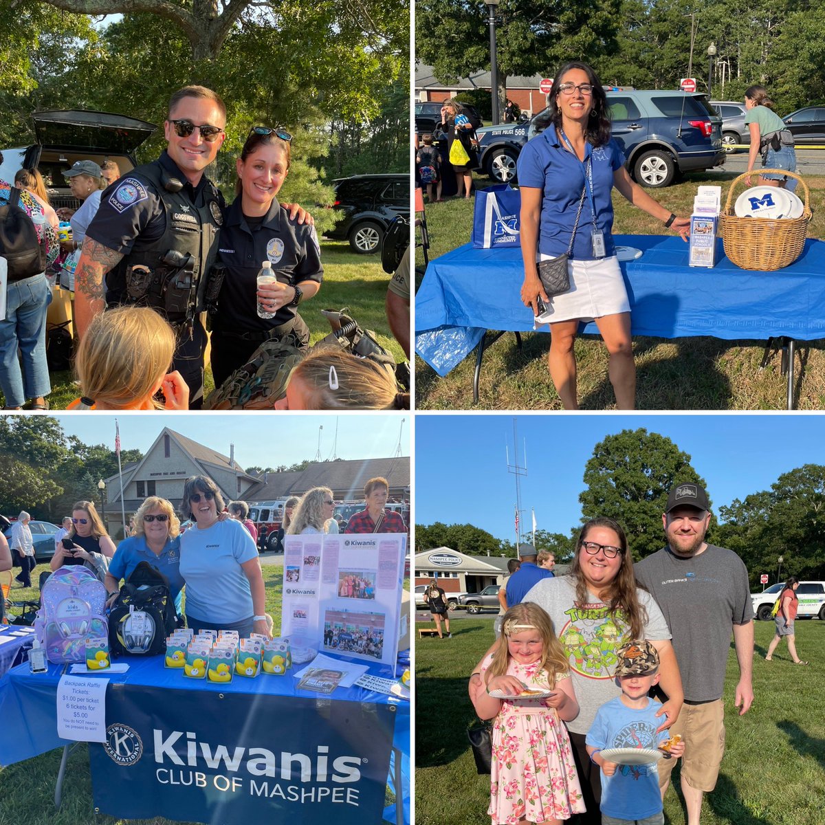 Mashpee Night Out- Aug. 2- what a fantastic family event! Thank you for all you do #Mashpee PD, FD, MWT, and so many community members and partners!