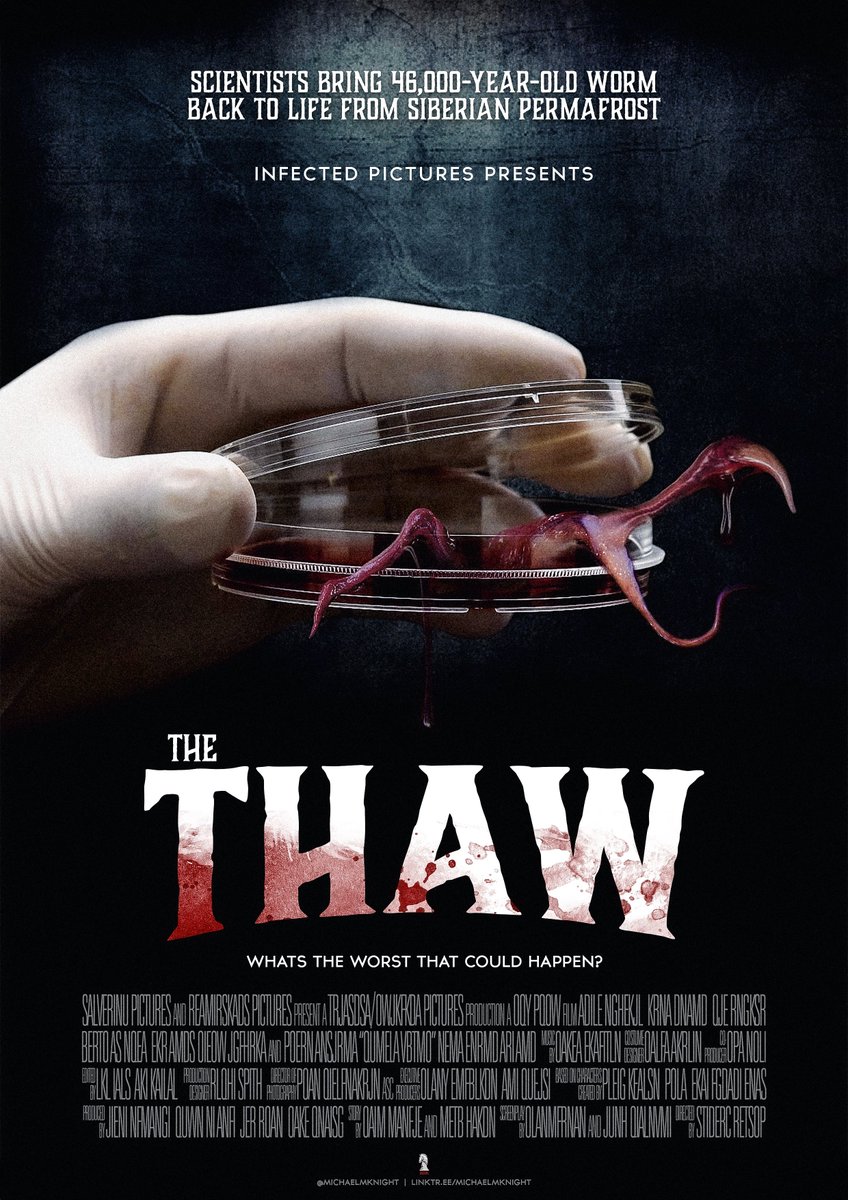 michaelmknight's tweet image. 46,000-Year-Old Worm Possibly Revived from Siberian Permafrost... I know the image I created here is satire, but what if? #Science #Horrror #SciFi #Film #Movie #TV #TVShow #Artist #VFX #Artwork #Designer #Soundtrack #Score #truestory 

scientificamerican.com/article/46-000…