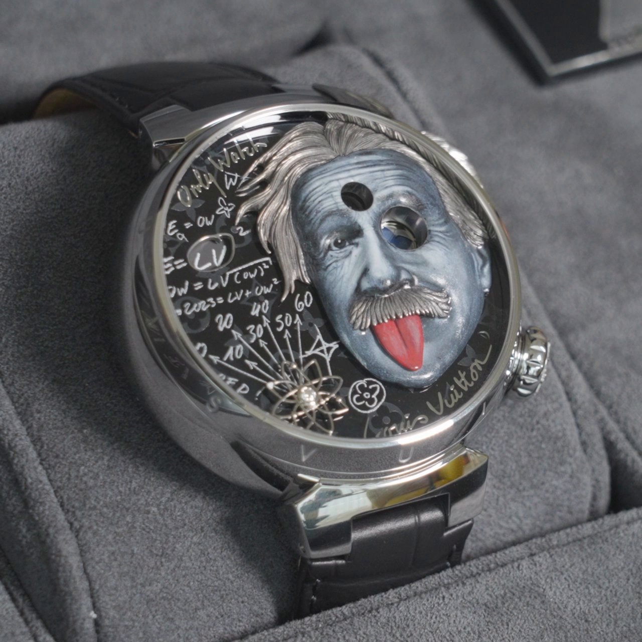 vuitton skull watch