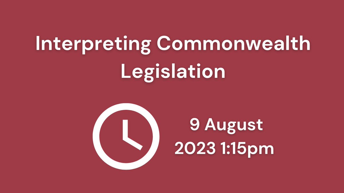 Commonwealth legislative material. You need it, can't find it, give up, quit your job and start a hobby farm. 🐐

But before you buy that mini goat, come along to our free webinar on how to find legislative material.

🌐 Reserve your place: ow.ly/FiLU50PctI1
#auslaw #viclaw