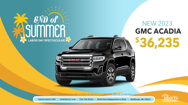 Stop by Liberty Buick GMC today for our End of Summer Sale! Take home the popular GMC Acadia!
clickliberty.com
#dealership #GMC #acadia #endofsummersale