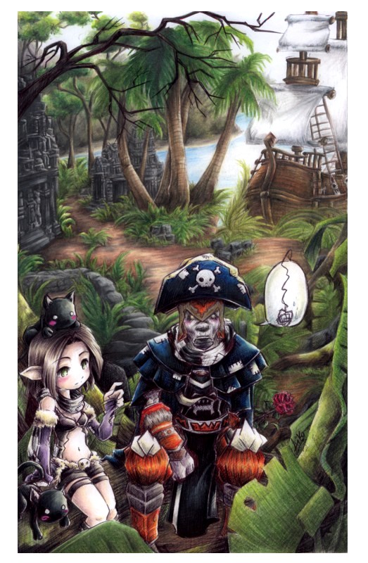 Commission for the same couple, 16 years apart ; v; 🌸
Thank you so much for making me part of this ;- ; 

#traditionaldraw #traditionalart 
#commission #commissionopen #Ragnarok #fanart #coloredpencil