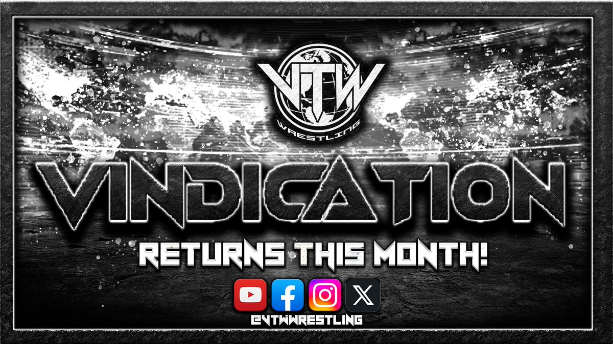 VTWWrestling's tweet image. Some things to look forward too coming VERY soon! 🔜

🌐VTW’s episodic series Vindication RETURNS this month! 

🎃Halloween Hangover will be our next HUGE premium live event! Where every match will be held inside of a…. ⛓️STEEL CAGE⛓️