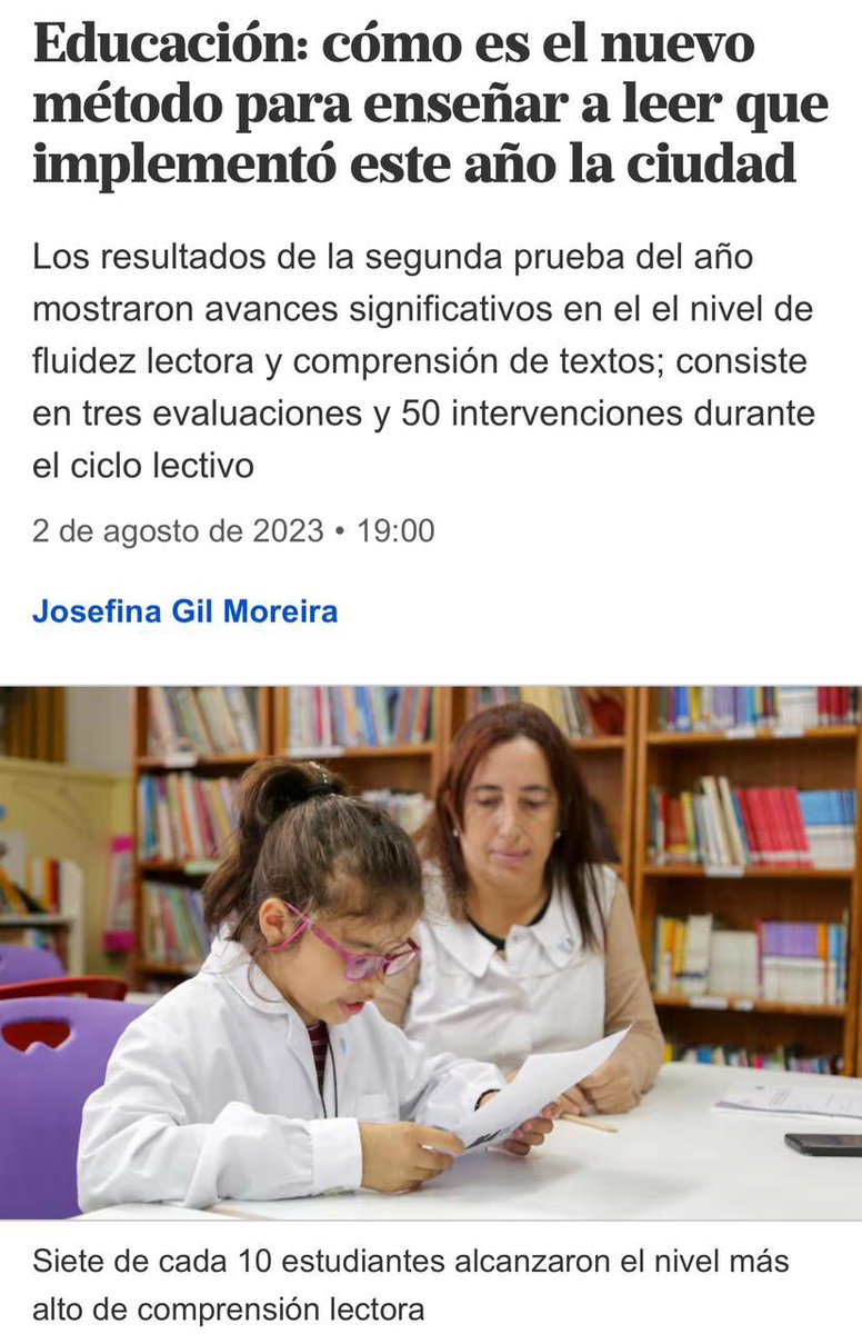 Es triste saber que, en Argentina, la mitad de los chicos de primaria no entiende lo que lee. 

En la Ciudad de Buenos Aires tomamos la decisión de cambiar esta realidad. Por eso, el año pasado pusimos en marcha un nuevo método de lectura y comprensión de texto. Como tuvimos