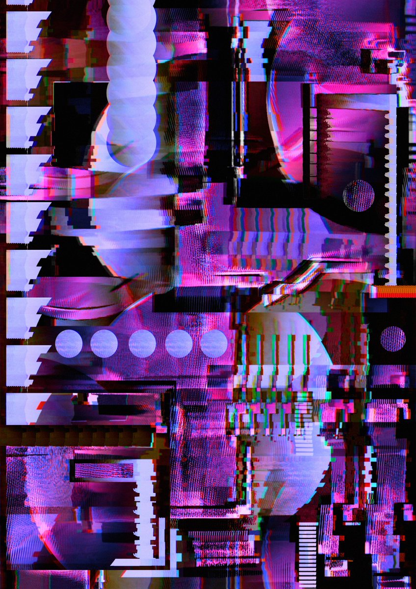 JLinquiman's tweet image. - " Glitch Revolution "  
- " GR 56 " --- 2480x3508 px ---  
- 1/1 for 7 usdtz - @objktcom
- Link Below 👇 - #tezos