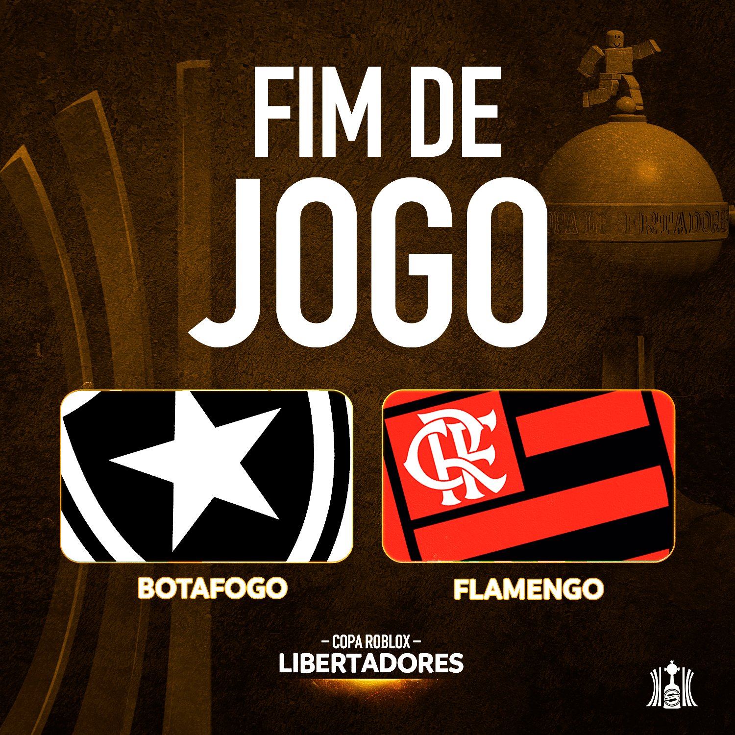 Copa Roblox 🏆 on X: O Flamengo vira o jogo e consegue levar pros