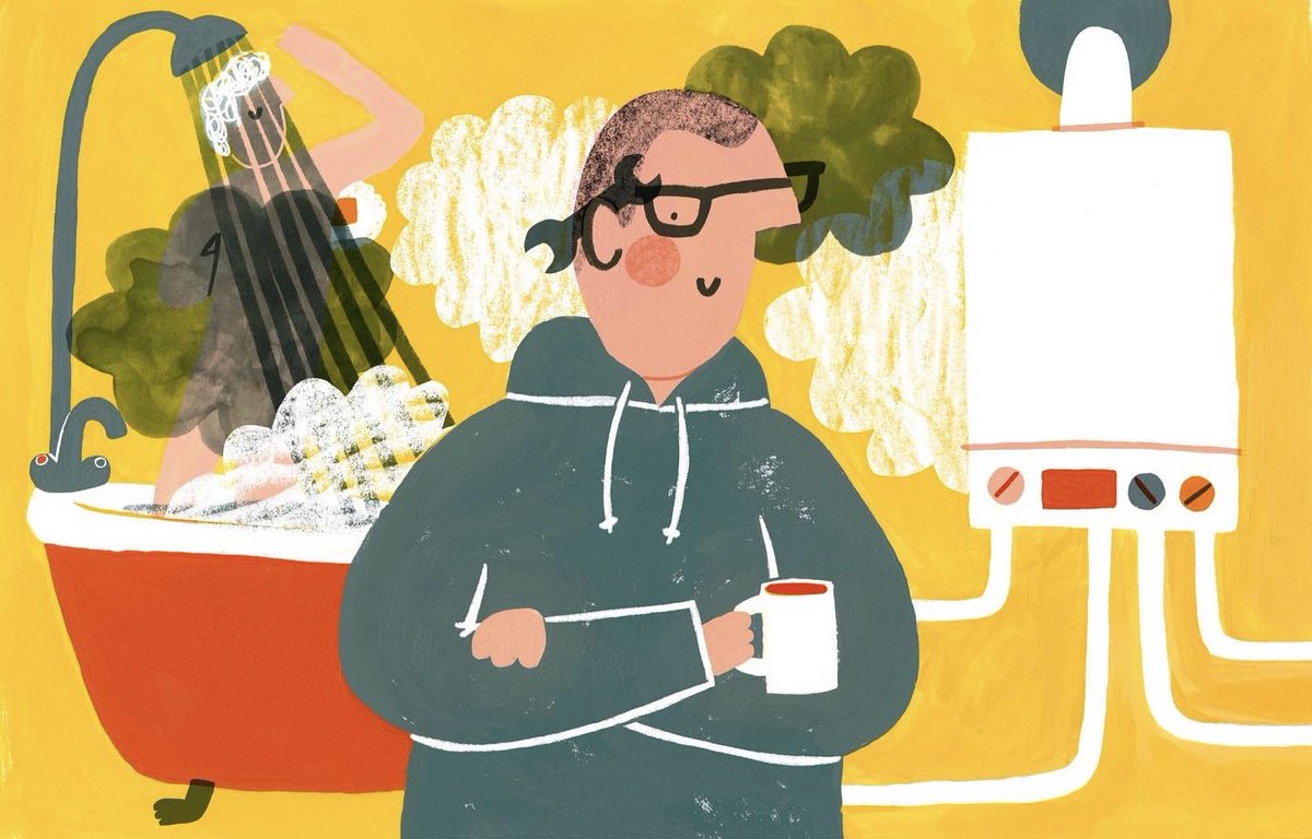 I drew this plumber for a magazine once