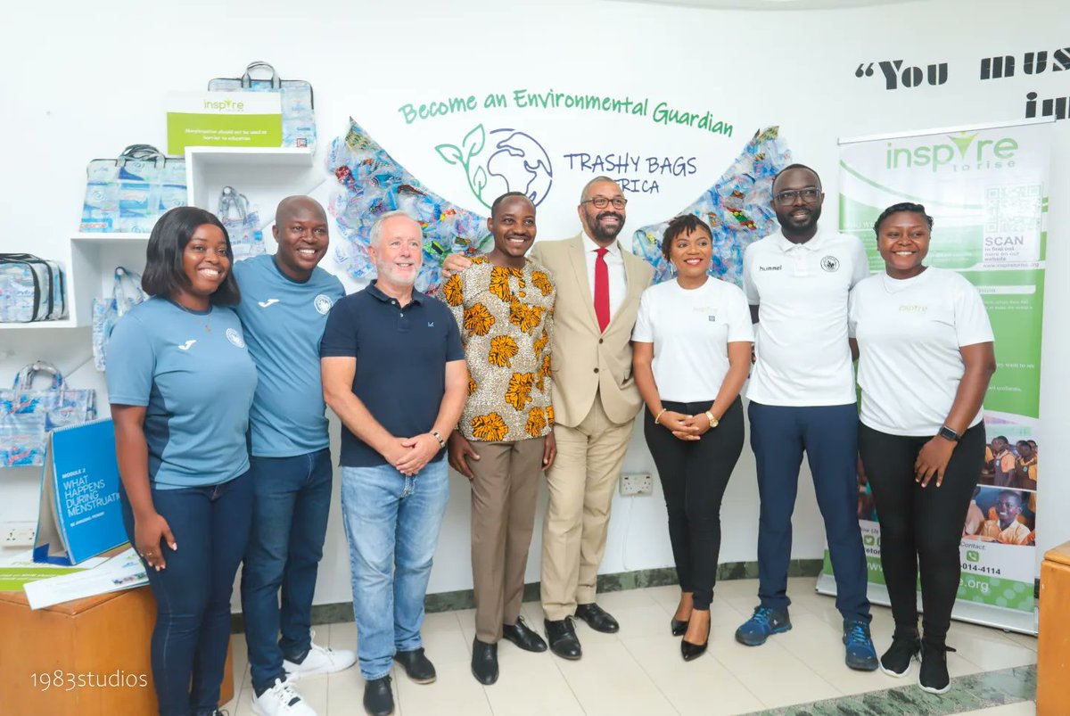inspiretorisegh's tweet photo. 📣 Exciting news! Our Fouder, @w_laryea, had a fantastic conversation with the UK Foreign Secretary, @jamescleverly, discussing our incredible "Periods of Change" partnership with @Futurestarscharity &amp; @TrashyBags. 🌟
Huge thanks to the @ukinghana  &amp; @DiploDevBeth for this. https://t.co/IKHMT3lA07