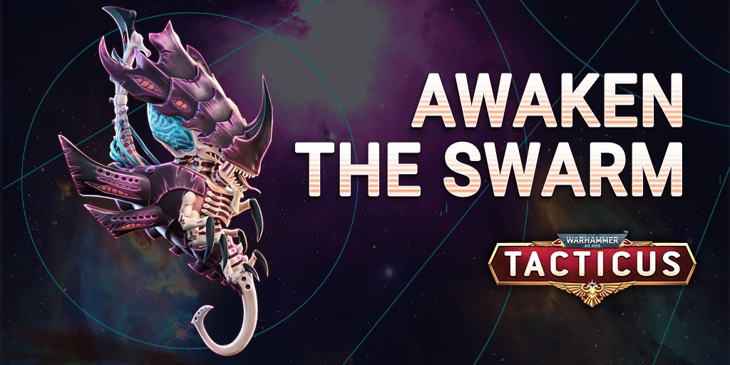As voted by you, our amazing Tacticians, we're delight to announce playable TYRANIDS as the next faction. Beginning on 20 August, join the synaptic network and steer the swarm. We hope you're as excited as we are, and that you'll consume the galaxy...er...spread the word!