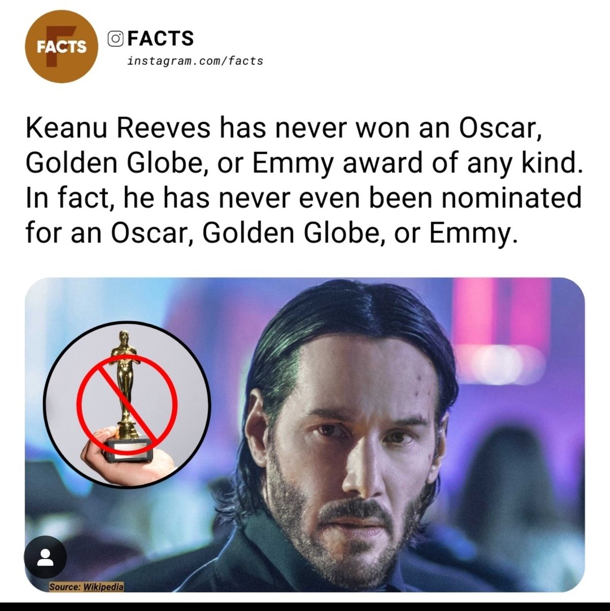 I'm happy for his renaissance and glad he's no longer mocked as I always found him a great on-screen presence, but this kind of thing where people who only know Meme/Wick Keanu expose how little they know/care about Film History is funny/sad to me...