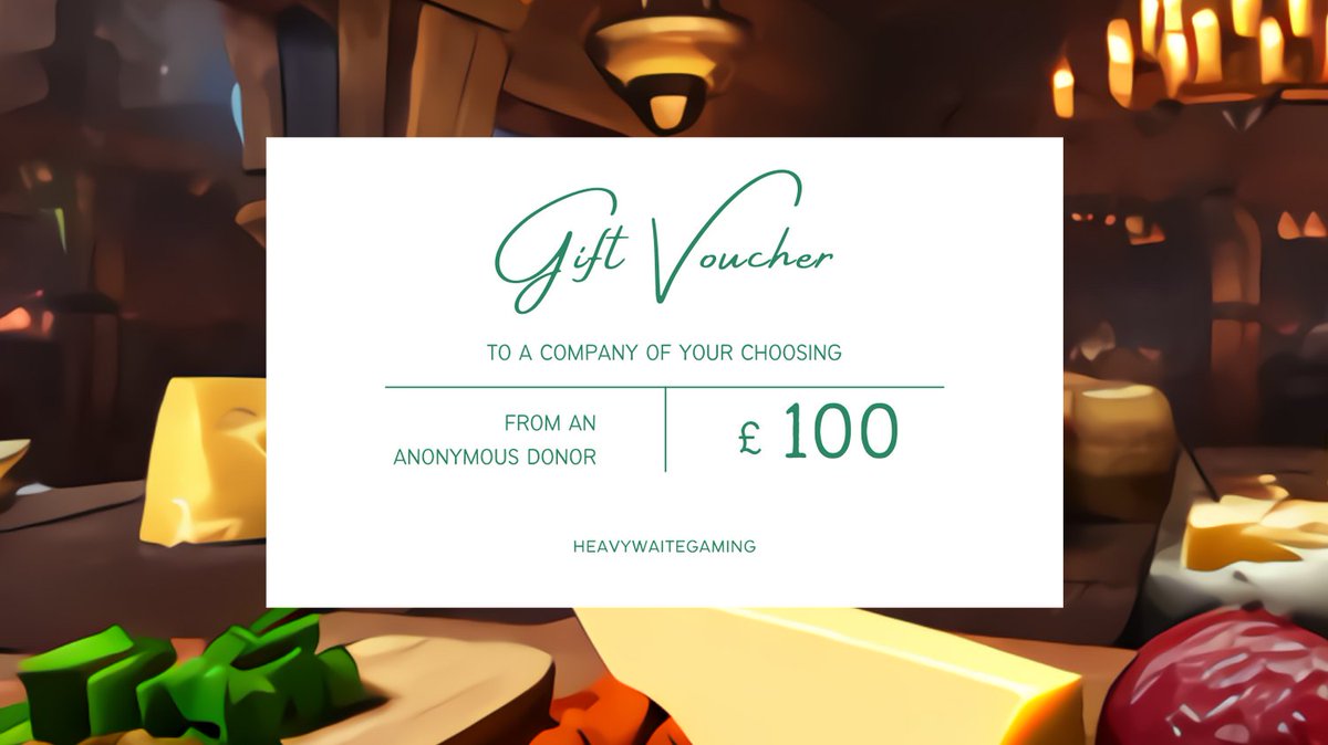 heavywaiterpg's tweet photo. Drawing the winner of the £100 voucher! This can be spent anywhere your heart desires!

Get in your last minute donations here : https://t.co/z0aIPHeICu

Watch the draw live here :
https://t.co/jwh4Xd8RLQ

#costofliving #prizes #charity #justgiving #raffle #dnd #ttrpgfamily https://t.co/To11P00Jjc
