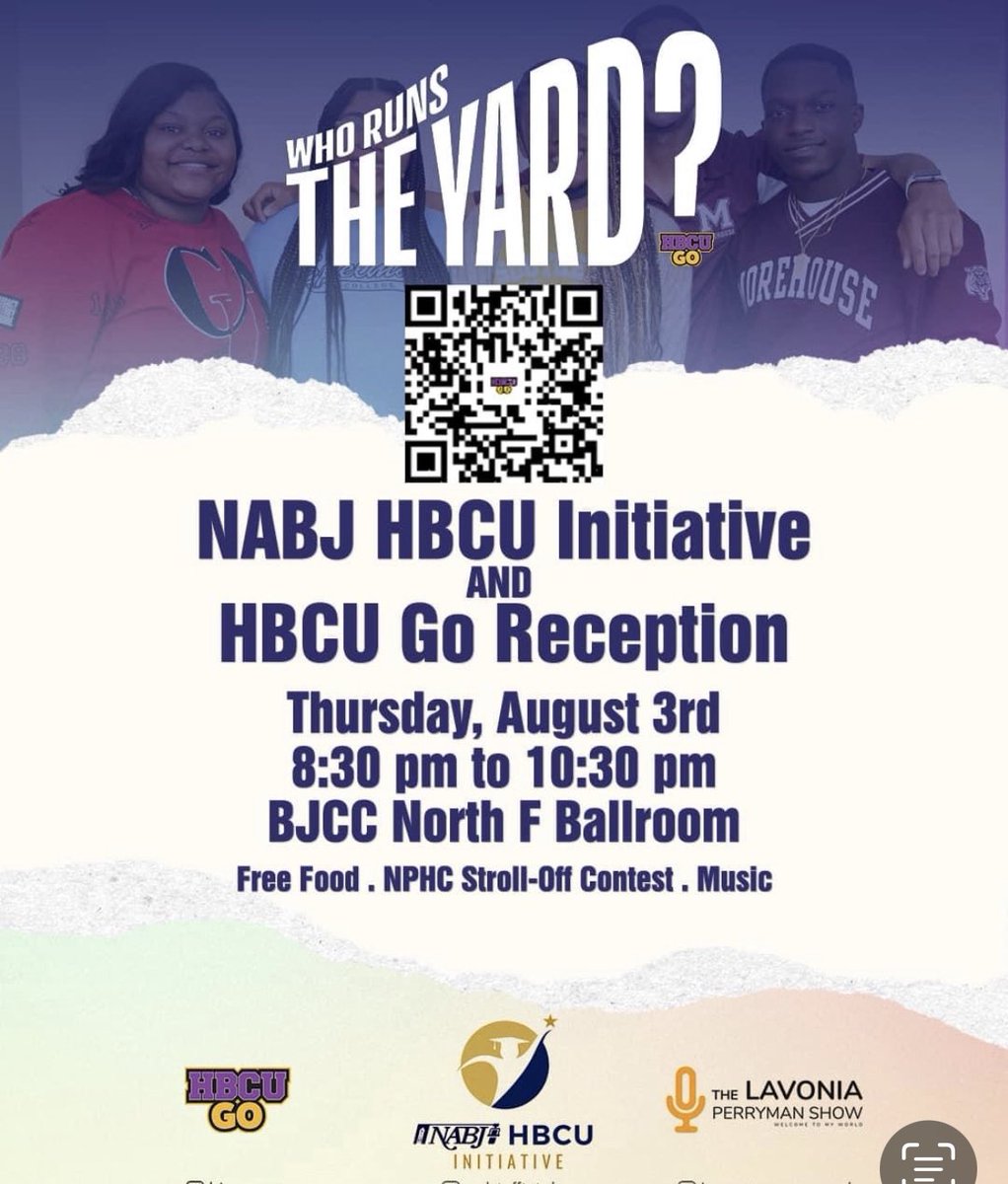 What’s up #NABJ fam! Make sure y’all attend!