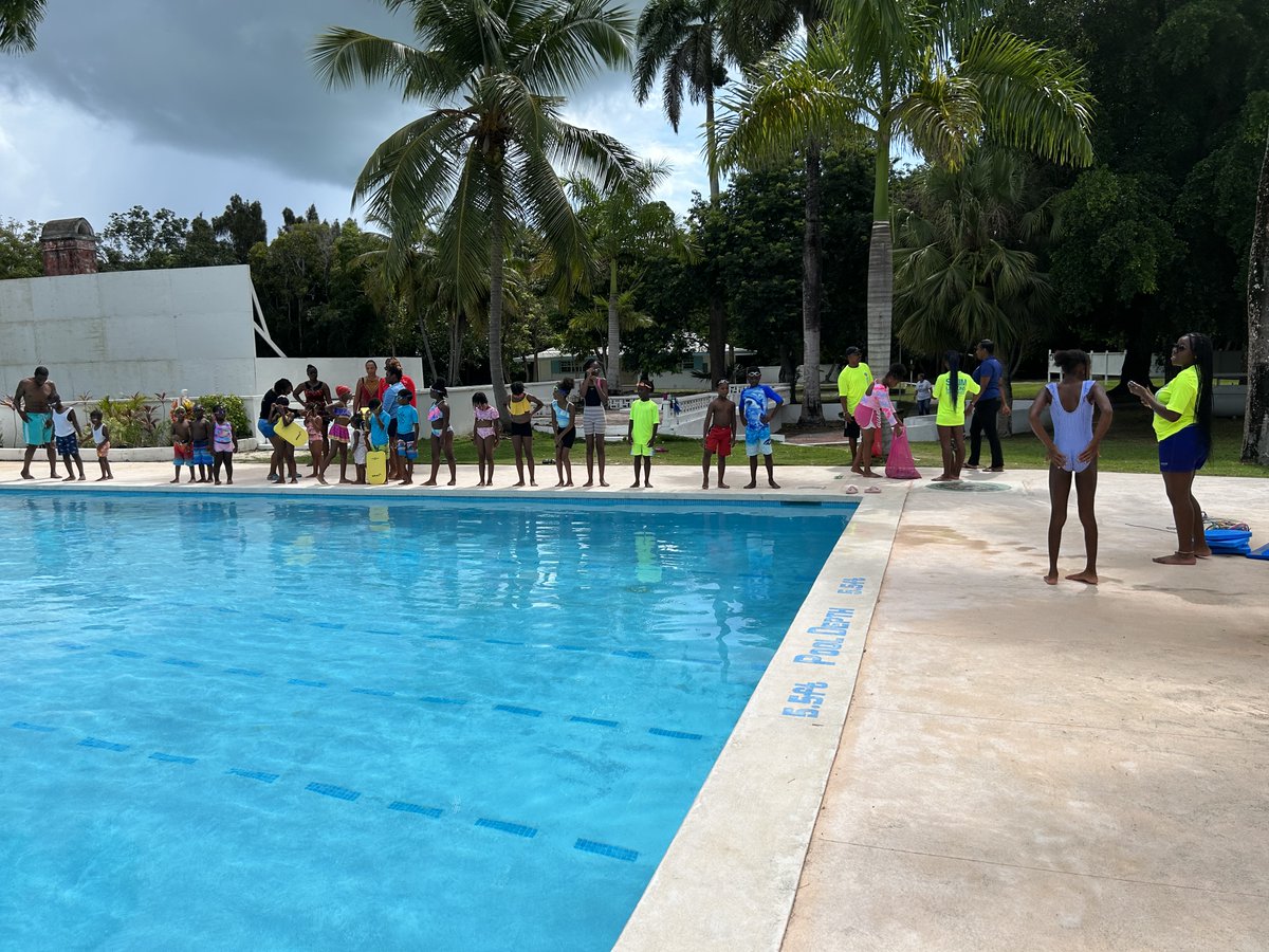 OneEleuthera's tweet photo. Today we celebrated the close of another free Learn to Swim Summer Program with our amazing young swimmers, parents & dedicated coaches!ย ๐ย We enjoyed food, games & fun pool activities together. We can't wait for next year! #watersafetymatters #drowningprevention #swimclasses https://t.co/GTMuTX4ufF