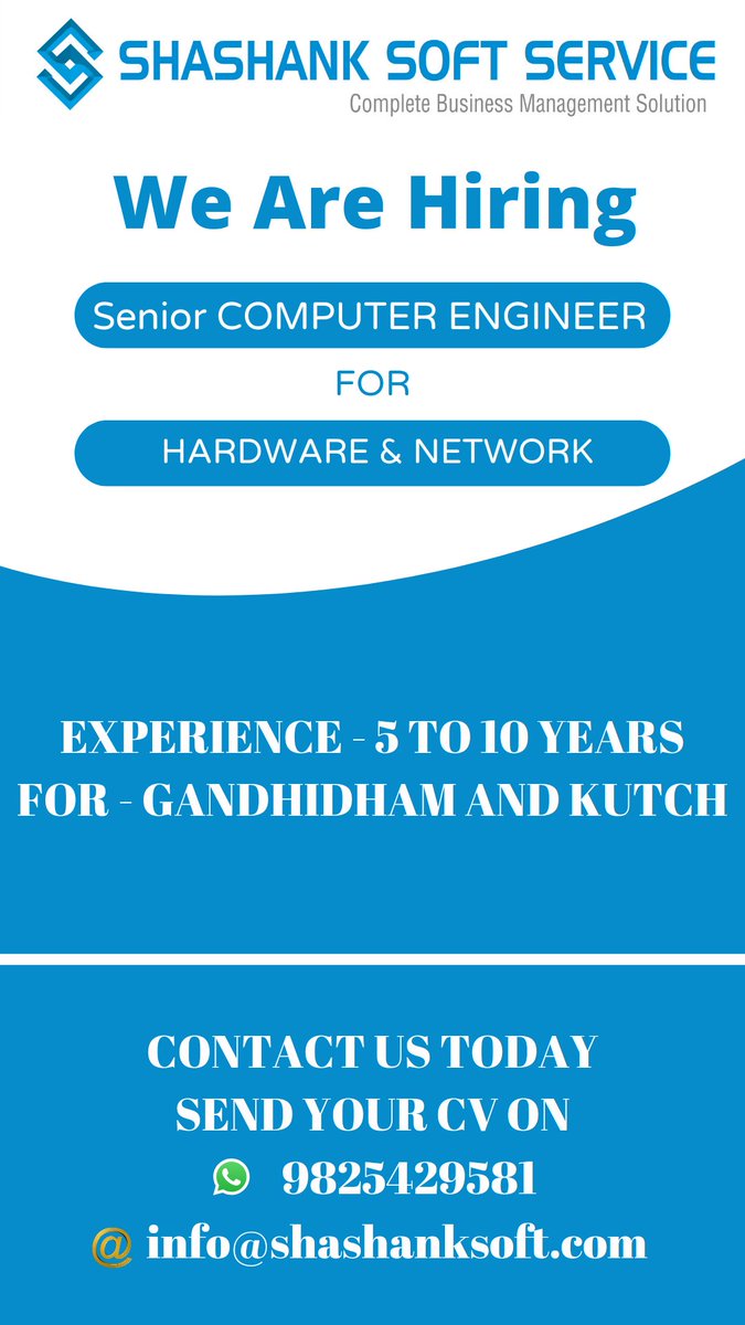 gohel_ketan's tweet image. #Jobs 
#computerengineer 
#shashanksoft