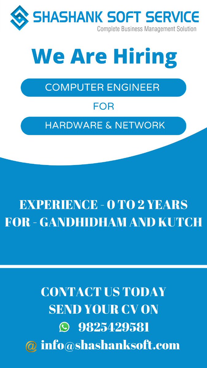 gohel_ketan's tweet image. #Jobs 
#computerengineer 
#shashanksoft