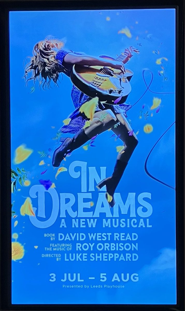 GPCultureV's tweet photo. @LeedsPlayhouse to see world premiere production of #InDreams by #DavidWestRead Directed by @LukeJ_Sheppard starring @LenaRockerHall & @OliverTompsett
Experiencing love, death & grief, set to the music @ROYORBISON Great charm & strength in the performances. Next stop..Toronto https://t.co/egfrZq2VyP