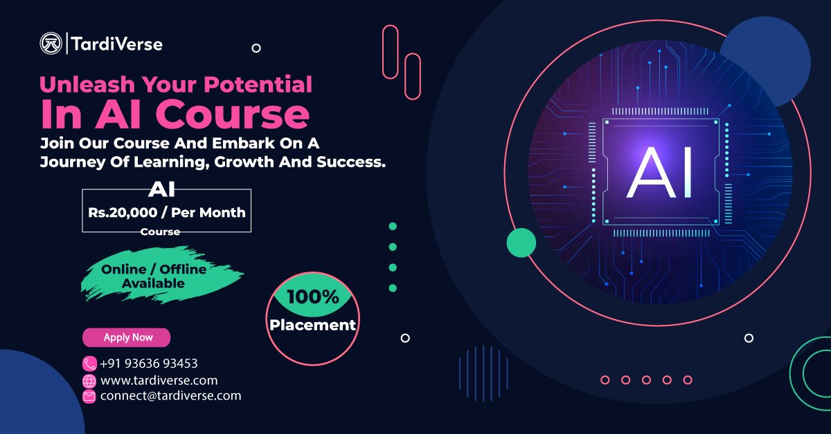 Unleash the potential of AI with our cutting-edge training, designed to empower learners of all backgrounds and skill levels.#socialmediamarketing #digitalmarketing #socialmedia #marketing #Branding #business #MarketingDigital #artificialintelligence #ArtificialIntelligenceCourse