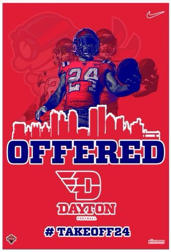 After a great visit and talk with <a href="/John_bowes_/">John Bowes</a> , I am blessed to receive my first D1 offer from the University of Dayton!
<a href="/DaytonFootball/">Dayton Football</a> <a href="/Loyola_FB/">Loyola Academy Football</a> <a href="/CoachHorch/">Scott Horcher</a> <a href="/DeepDishFB/">DEEP DISH FOOTBALL</a> <a href="/CoachBigPete/">Peter "Coach Big Pete" Leinweber</a>