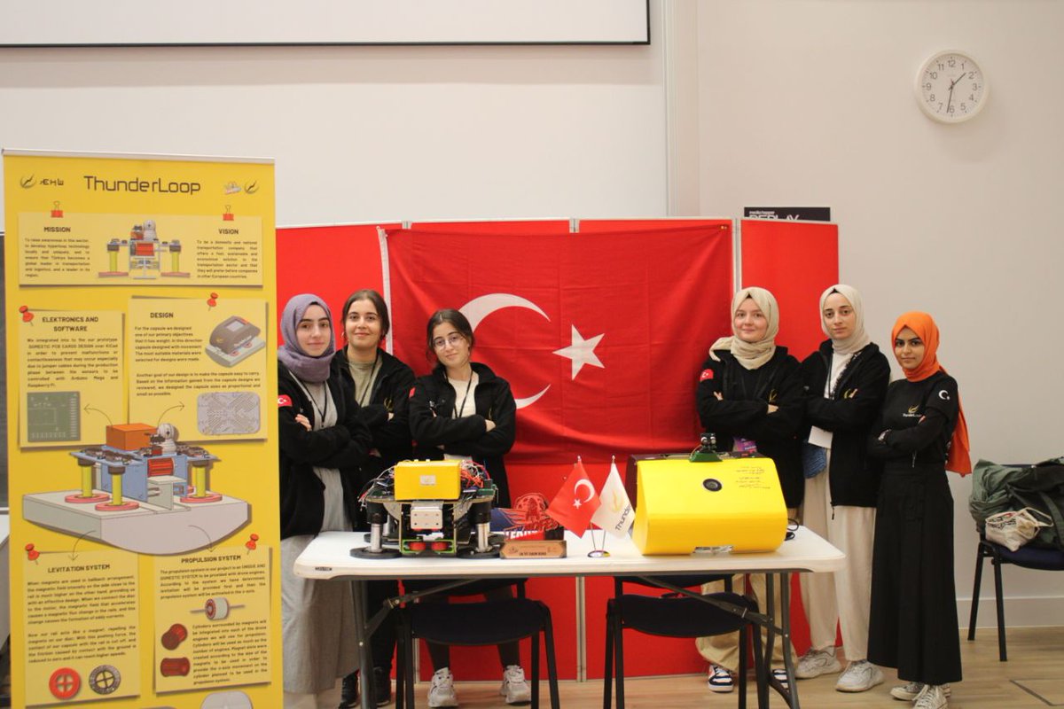 Thunderlooptt's tweet photo. As the Thunderloop team, we represented Türkiye by participating in the "European Hyperloop Week" competition held in Edinburgh between 16-24 July. 🇹🇷  We would like to thank all of jury members and our valuable sponsors who supported us in this international competition. 🚄⚡ https://t.co/KmlCifftkW