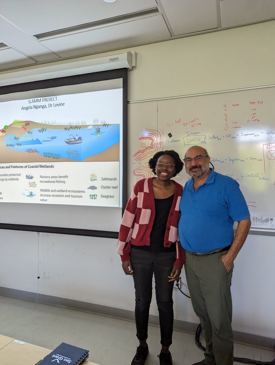 A big shoutout to #SGIntern Angela Nganga for taking on the herculean task on modeling marshes to understand sea level rise and marsh impacts within the lowcountry. Thank you for all your enthusiasm and work throughout your time with us! #CommunityEngagedInternship