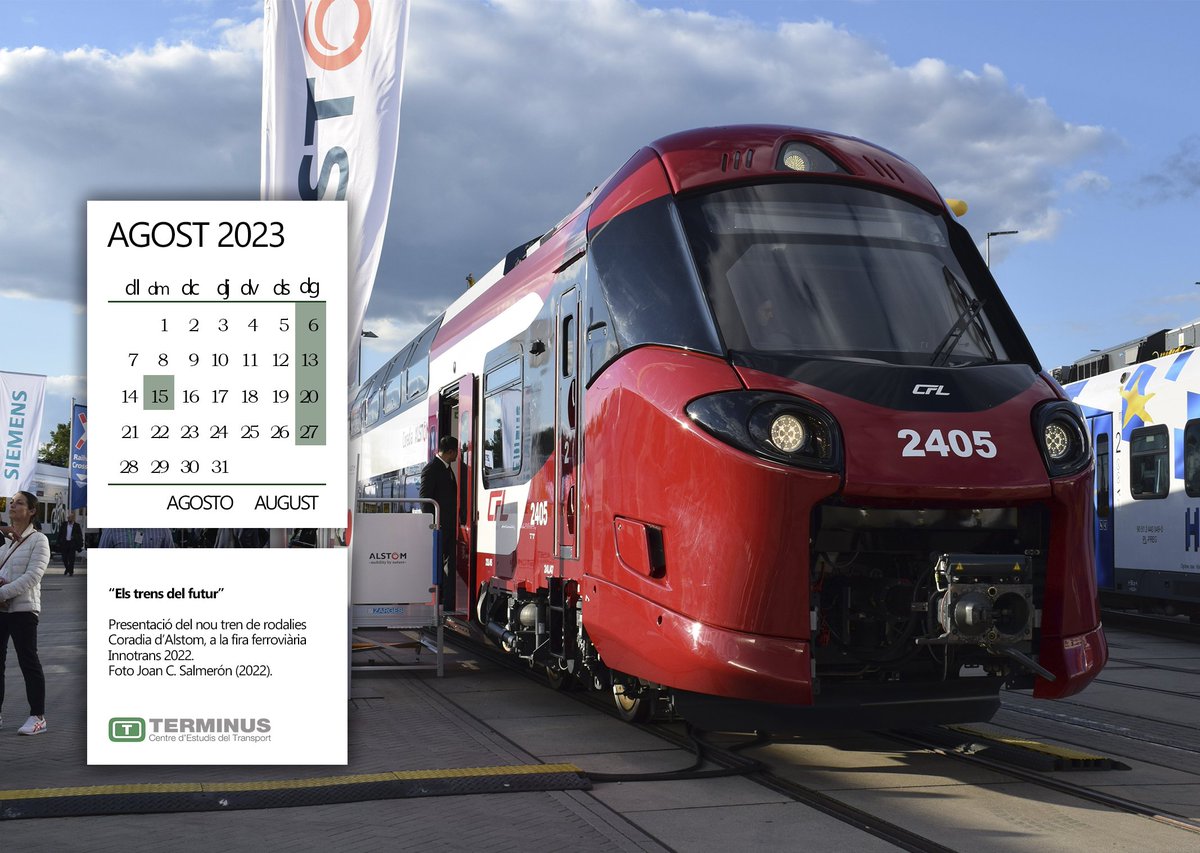 TerminusCET's tweet image. #Agost: "Els trens del futur".

Presentació del nou tren de rodalies #Coradia d'@Alstom, a la fira ferroviària @InnoTrans 2022.

🗓 Calendari [PDF] terminus.cat/assets/pdf/ter…