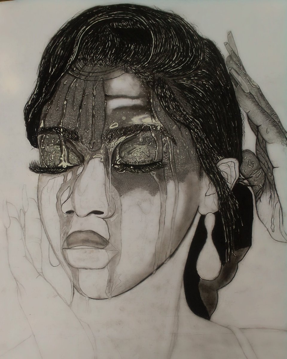 DaveesArts's tweet photo. Title:-  "PEACE WITHIN"

Muse: @imiart_1

Charcoal on Paper [20x25 inches]

@ArtMutuals @yabaleftonline @KraksTV @GossipMillNaija @PulseNigeria247 @DONJAZZY @ArtReview_  @TVCconnect
@mufastundeednut @yabaleftonline @GossipMillNaija @PulseNigeria247 @SteveTVShow @bod_republic https://t.co/P1Qjk6exuI
